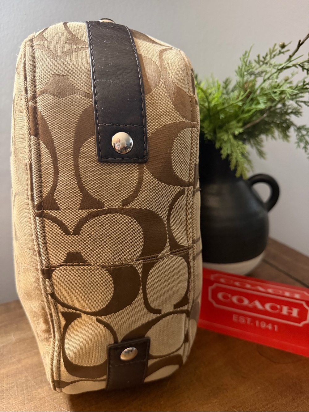 Coach Signature C Zoe Bag - Picture 4 of 16